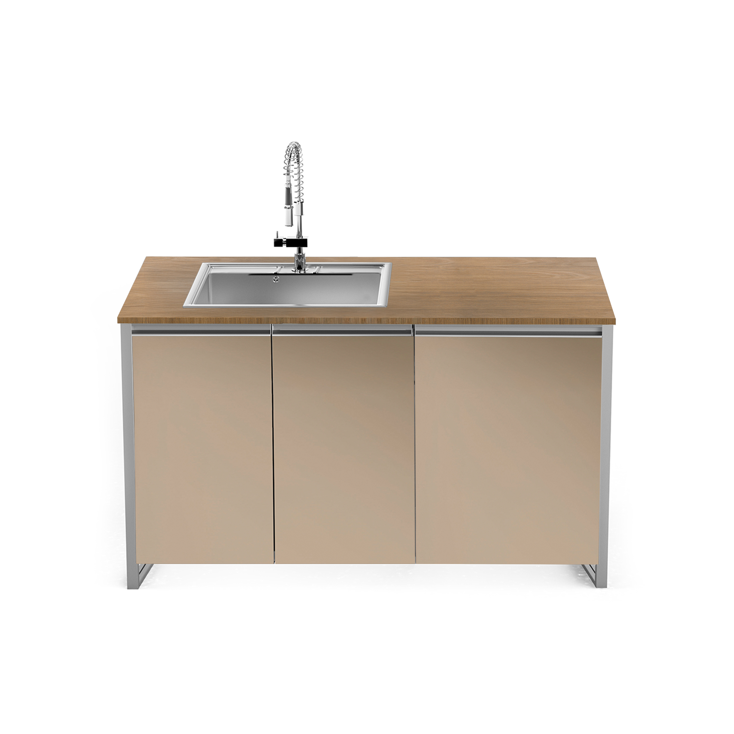 ΚΟΥΖΙΝΑ ΕΞΩΤΕΡΙΚΗΣ ΧΡΗΣΗΣ STEEL GEA BALDO16080-QL-NA-CR | ΝΕΡΟΧΥΤΗΣ 75εκ. 4